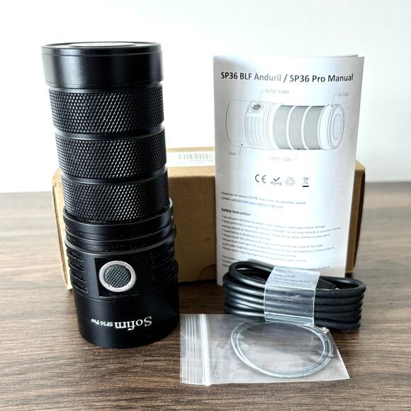 Sofirn SP36 Pro High Lumens Flashlight - 8000lm 450m - Black - Picture 1 of 4